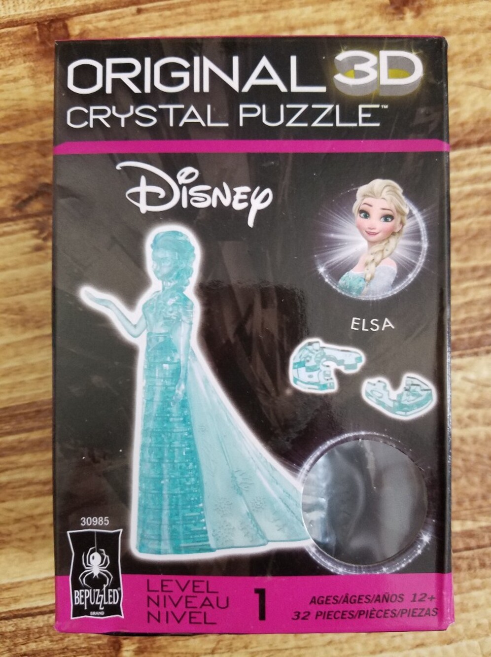 Disney Frozen Elsa 3D Crystal Puzzle BePuzzled 32 Pcs COMPLETE